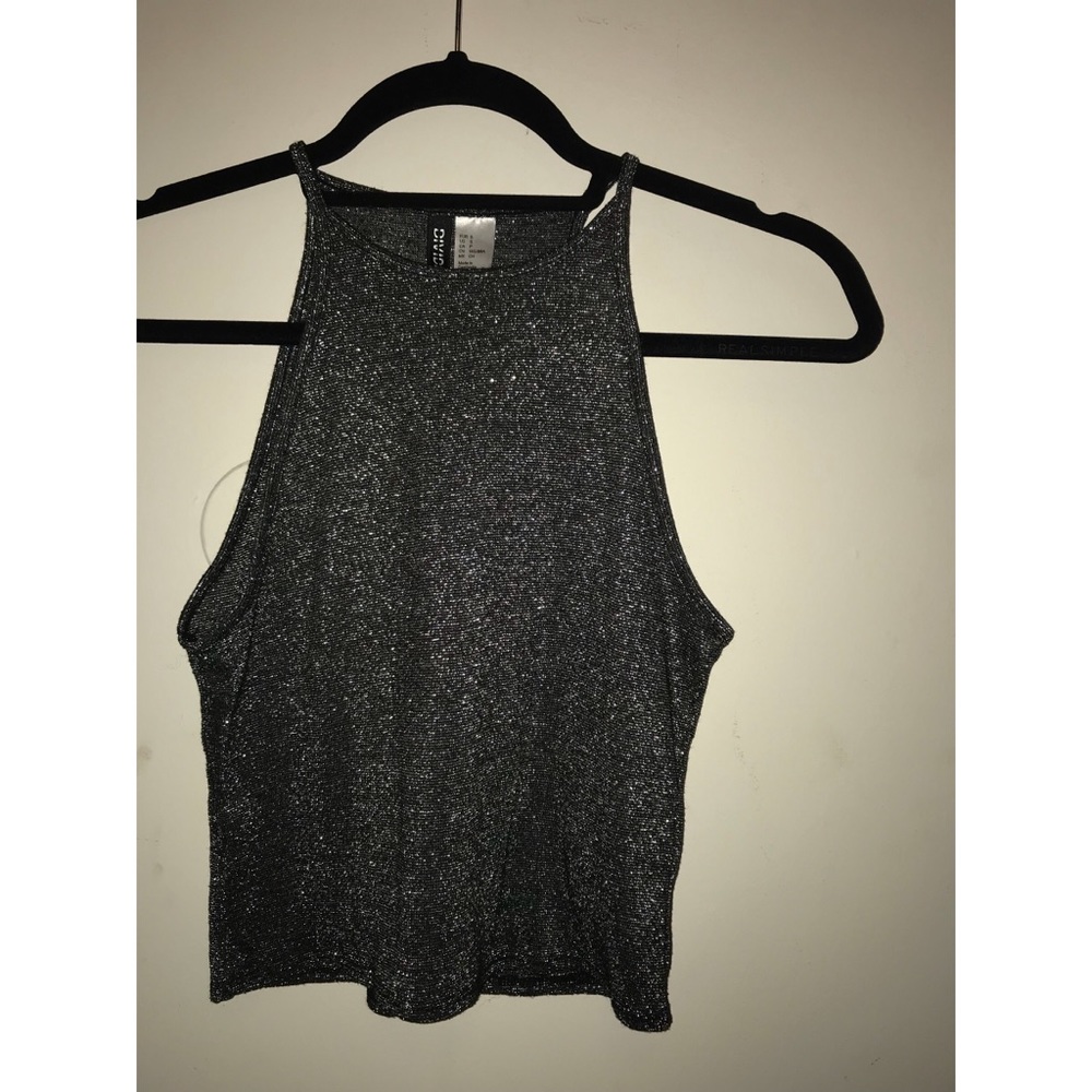 Sparkly, form-fitting tank